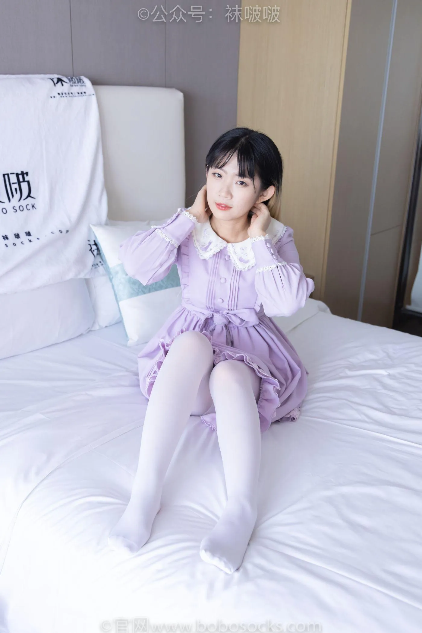 [BoBoSocks袜啵啵]NO.079 砂糖-皮鞋、厚白丝（花絮版） [140P]插图7